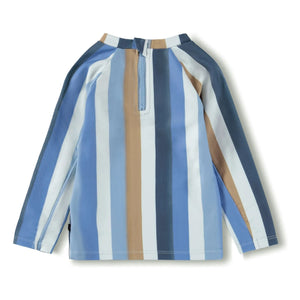 Molo - Nemo Striped UV Protective T-Shirt Made from Recycled Fibers | Blue