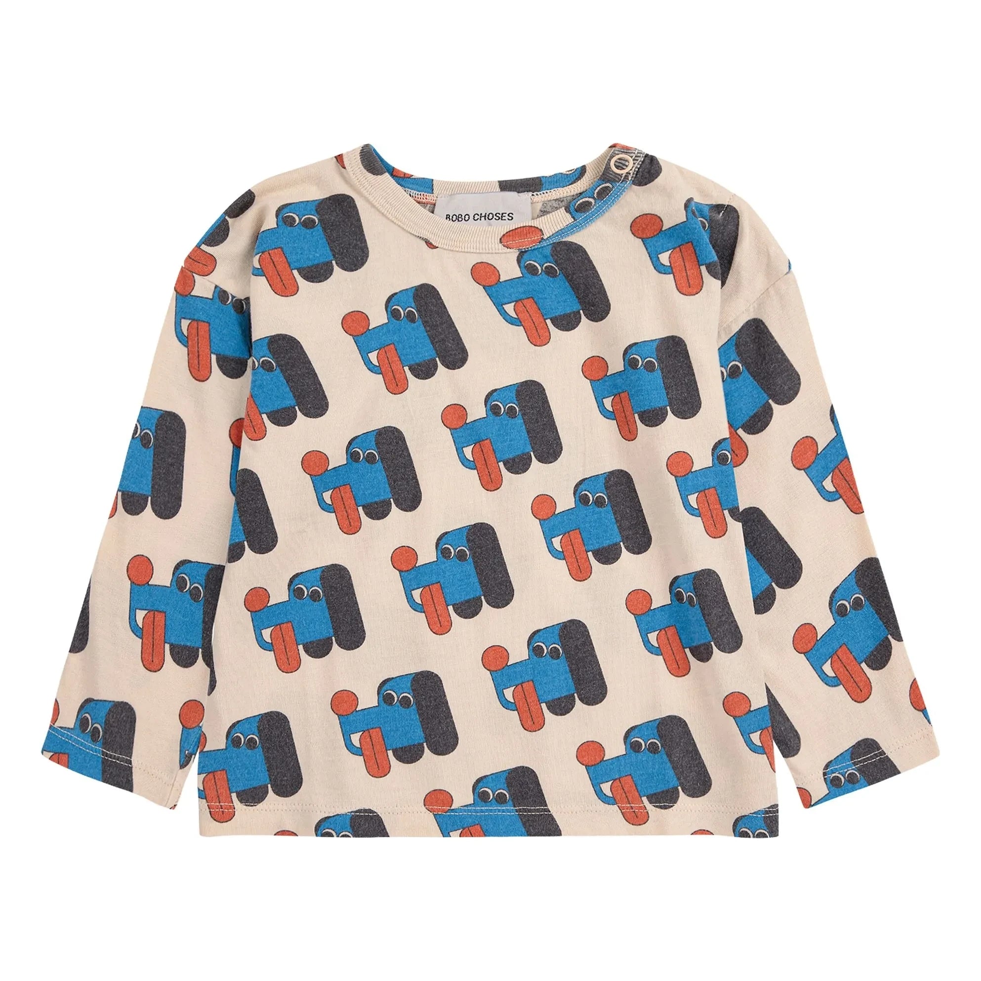 Bobo Choses - Dogs Organic Cotton T-Shirt | Beige