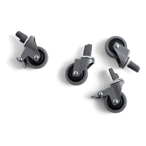 Hay - Crate Foldable Cart Wheels - Set of 4 | Gray