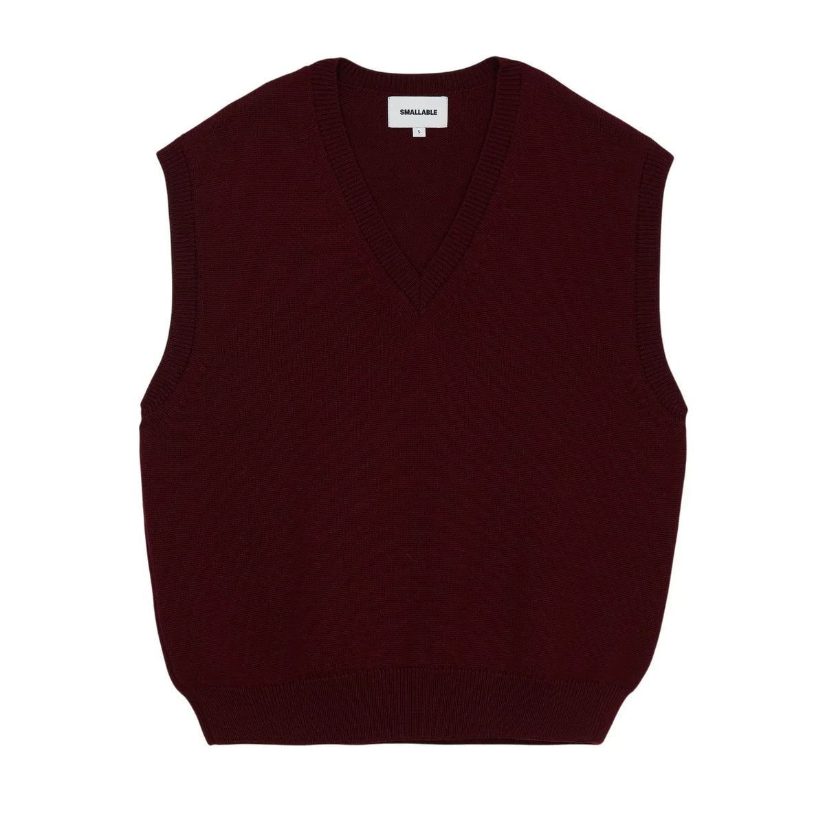 Smallable Woman - Elina Sleeveless Merino Wool Sweater | Maroon