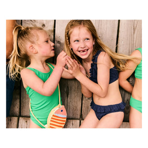 Beachlife - Uni Textured Recycled Fiber Swimsuit | Green