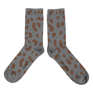 Piupiuchick - Leopar çorap | Gri