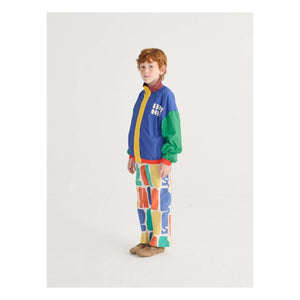 Bobo Choses - Color Block Recycled Fiber Tracksuit Jacket | Blue