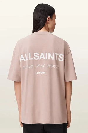 AllSaints Erkek Pamuklu Oversize Tişört