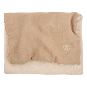 Nobodinoz - Embroidered Winter Blanket - French Linen | Sesame