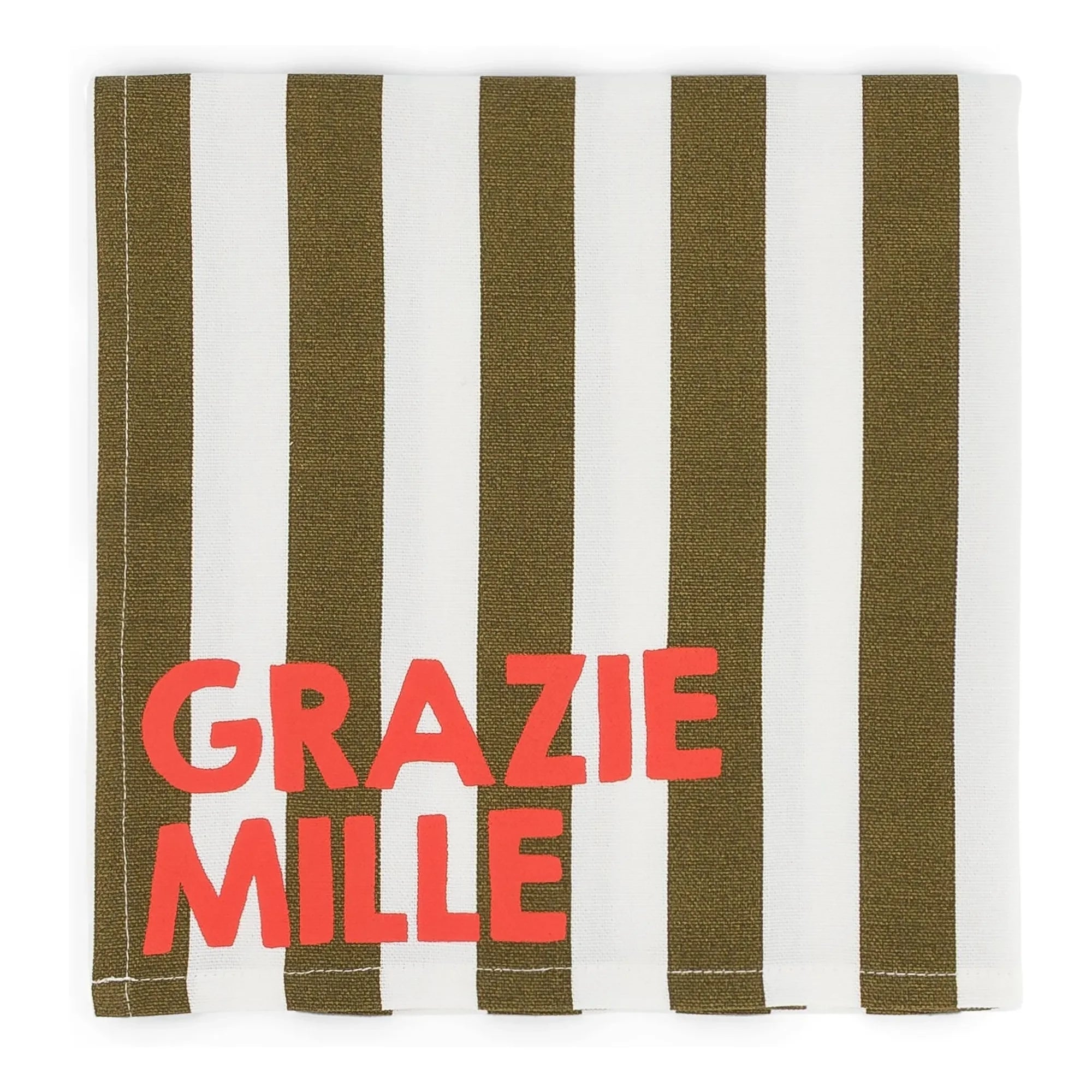 Rose in April - Josephine Grazie Mille Napkins - 2-Pack | Khaki
