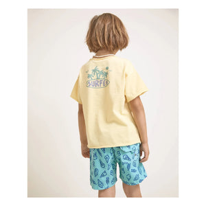 Búho - Surfer T-shirt Organic cotton | Yellow