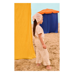 Louise Misha - Loukie Striped Organic Cotton Ruffled Pants | Yellow