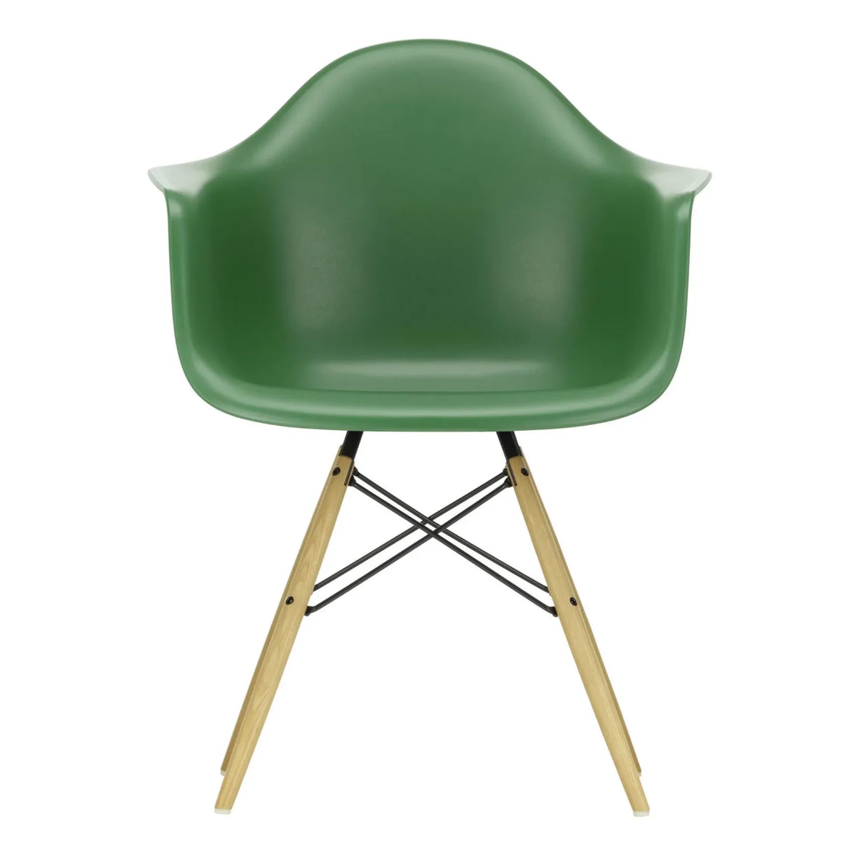 Vitra - DAW sandalye - akçaağaç taban - Charles & Ray Eames | Zümrüt yeşili