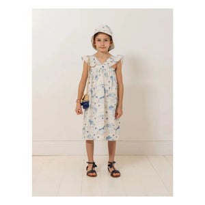 Bonpoint - Eleana Organic Cotton Dress | Indigo Blue