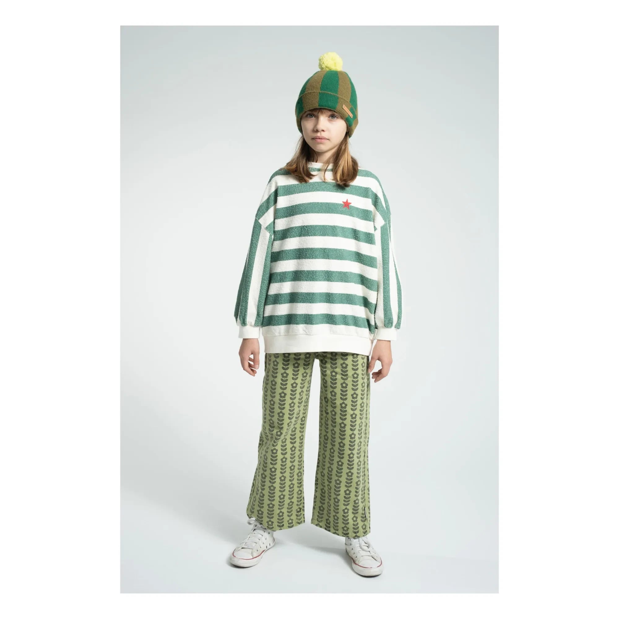 Piupiuchick - Organic Cotton Flared Trousers | Green
