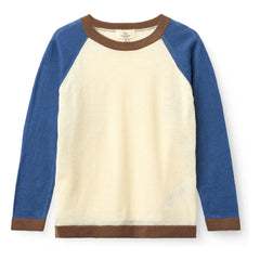 Copenhagen Colors - Color Block Organic Cotton Knit T-Shirt | Cream