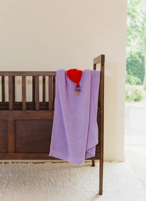 Hvid - Titi Merino Wool Pacifier Holder | Red