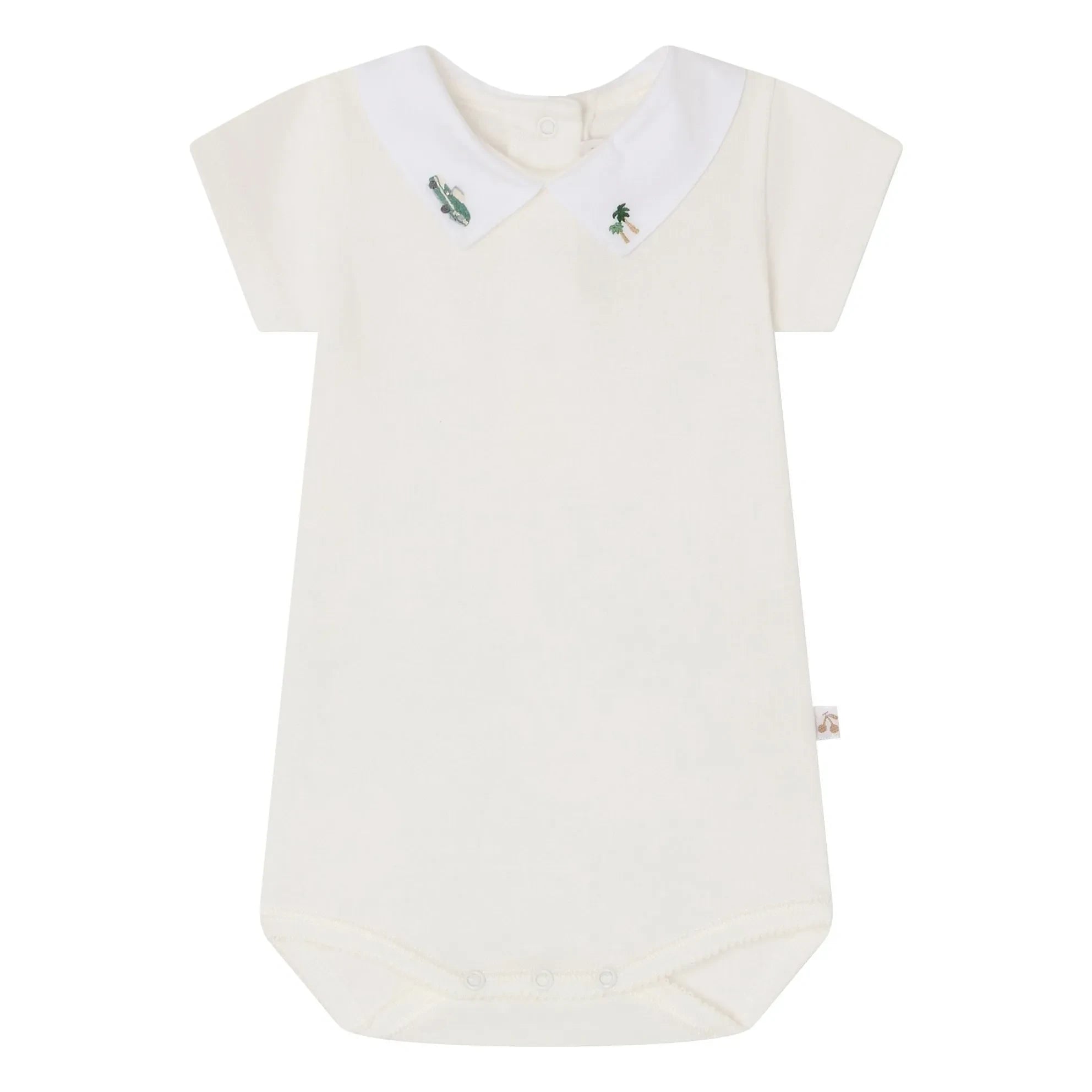 Bonpoint - Julliet Organic Cotton Bodysuit | Cream