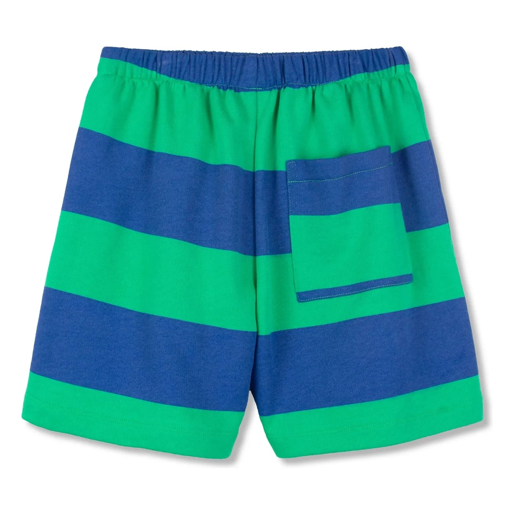 Wynken - Organic Cotton Striped Shorts | Green