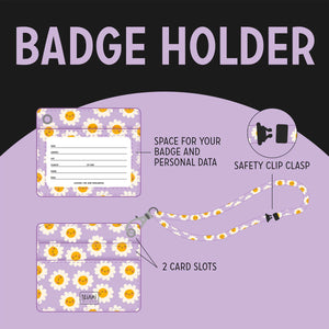 Legami - Daisy Badge Holder