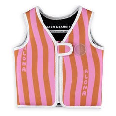 Beach & Bandits - Aloha Striped Swimsuit | Recycled fibers | Pink