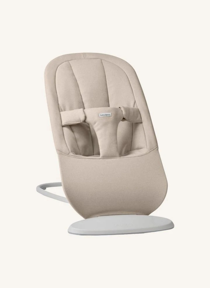 BabyBjörn - Begin Bouncer - Soft Brushed Woven Fabric, Sand Grey | Sand grey