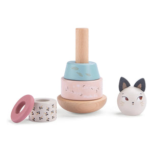 Moulin Roty - Stackable Cat Après la Pluie | Ecru