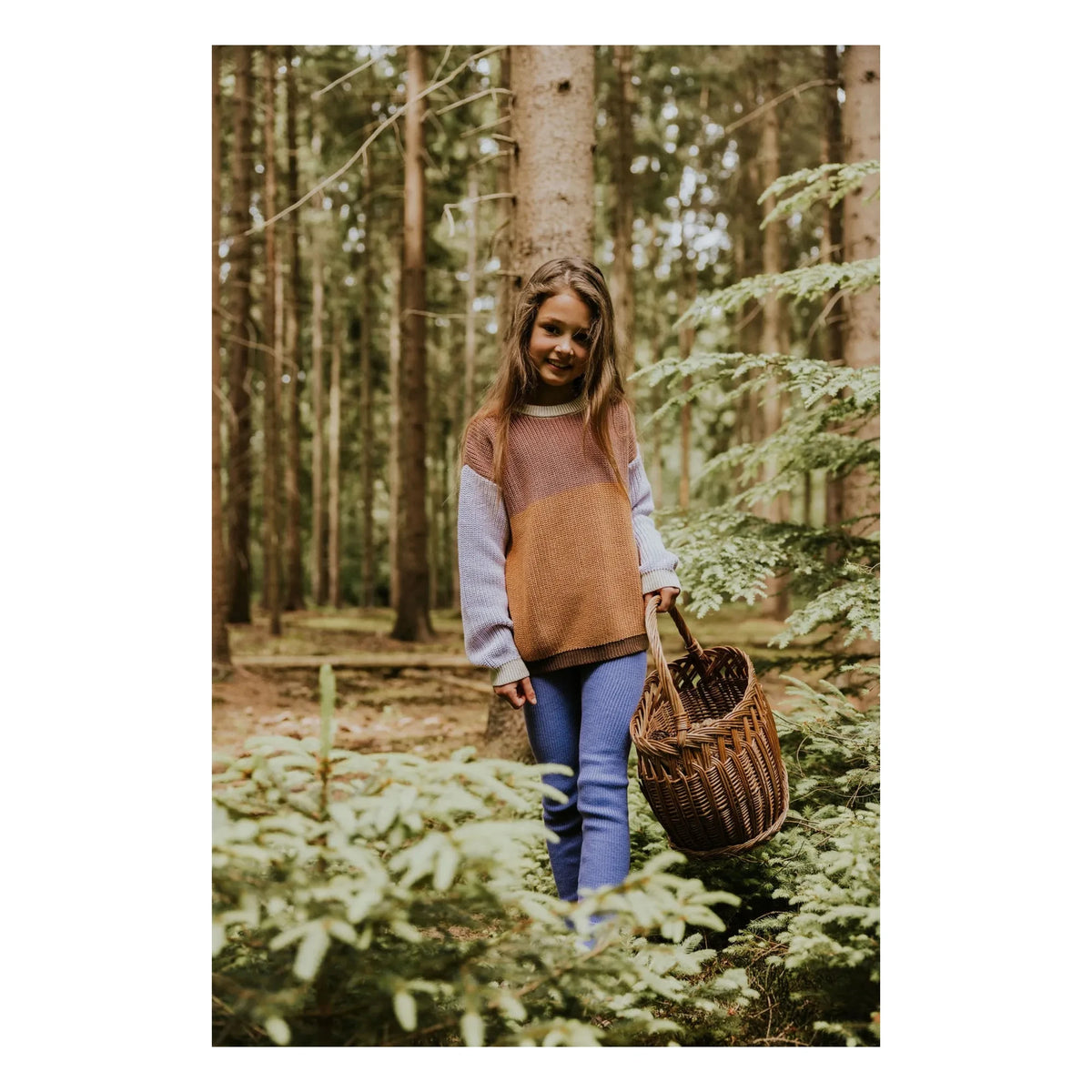 Yuki - Ruched Organic Cotton Tights | Mauve