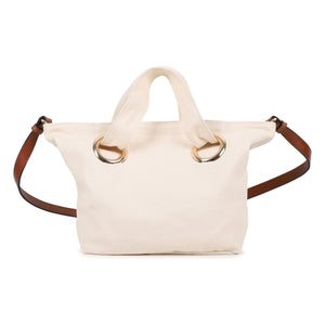 Chloé - Organic Cotton Logo Tote Bag | Chalk