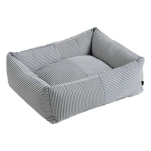 Hay - Striped Dog Bed | Blue