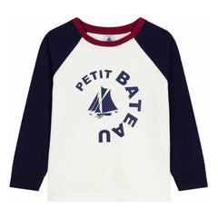 Petit Bateau - Baseball T-Shirt Petit Bateau Organic Cotton | Ecru