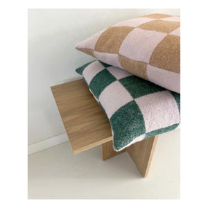 Maison Deux - Damier Wool Pillow Cover | Terracotta