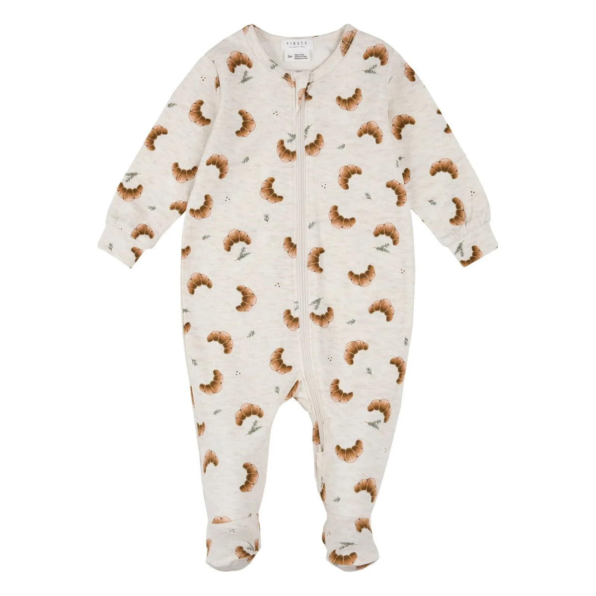 Petit Lem - Modal ve Organik Pamuklu Patikli Pijama | Bej