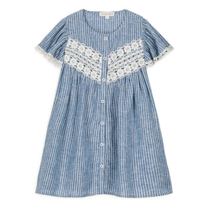 Louise Misha - Morlina Linen Dress | Blue