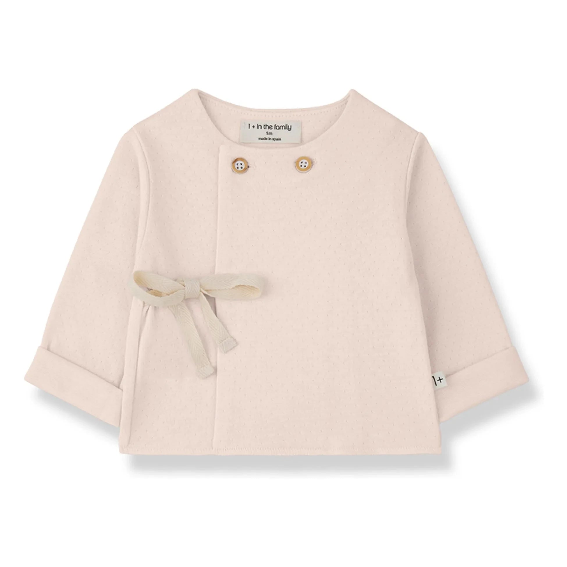 1+ in the Family - Pointelle Emilia T-Shirt | Beige Pink