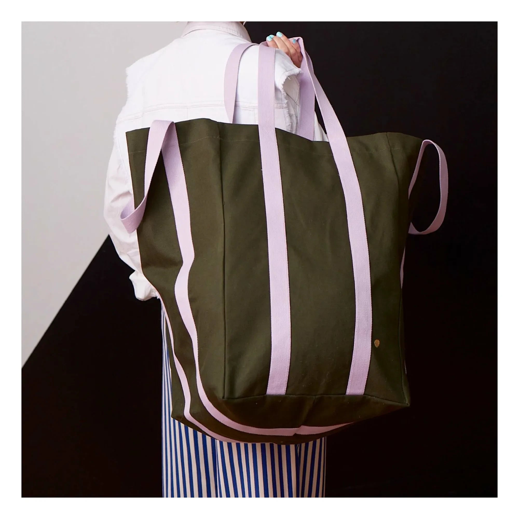 La Cerise Sur Le Gâteau - Maxi Poppins Tote Bag | Dark Green
