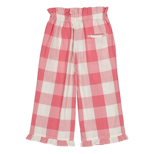 Hello Simone - Lizzy Checked Pants | Pink
