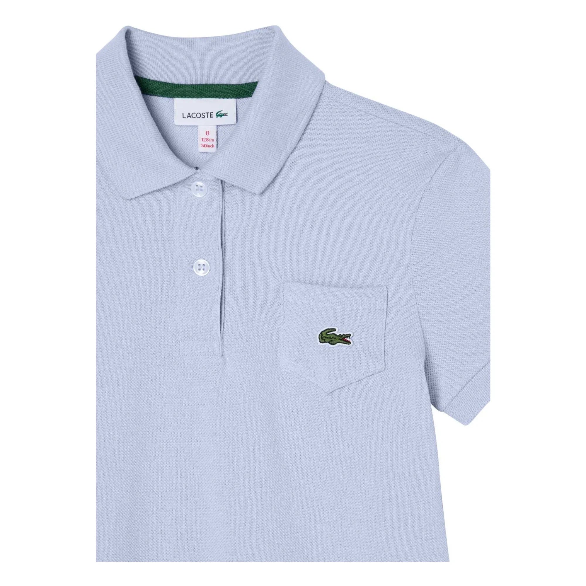 Lacoste - Organic Cotton Polo Dress | Light Blue