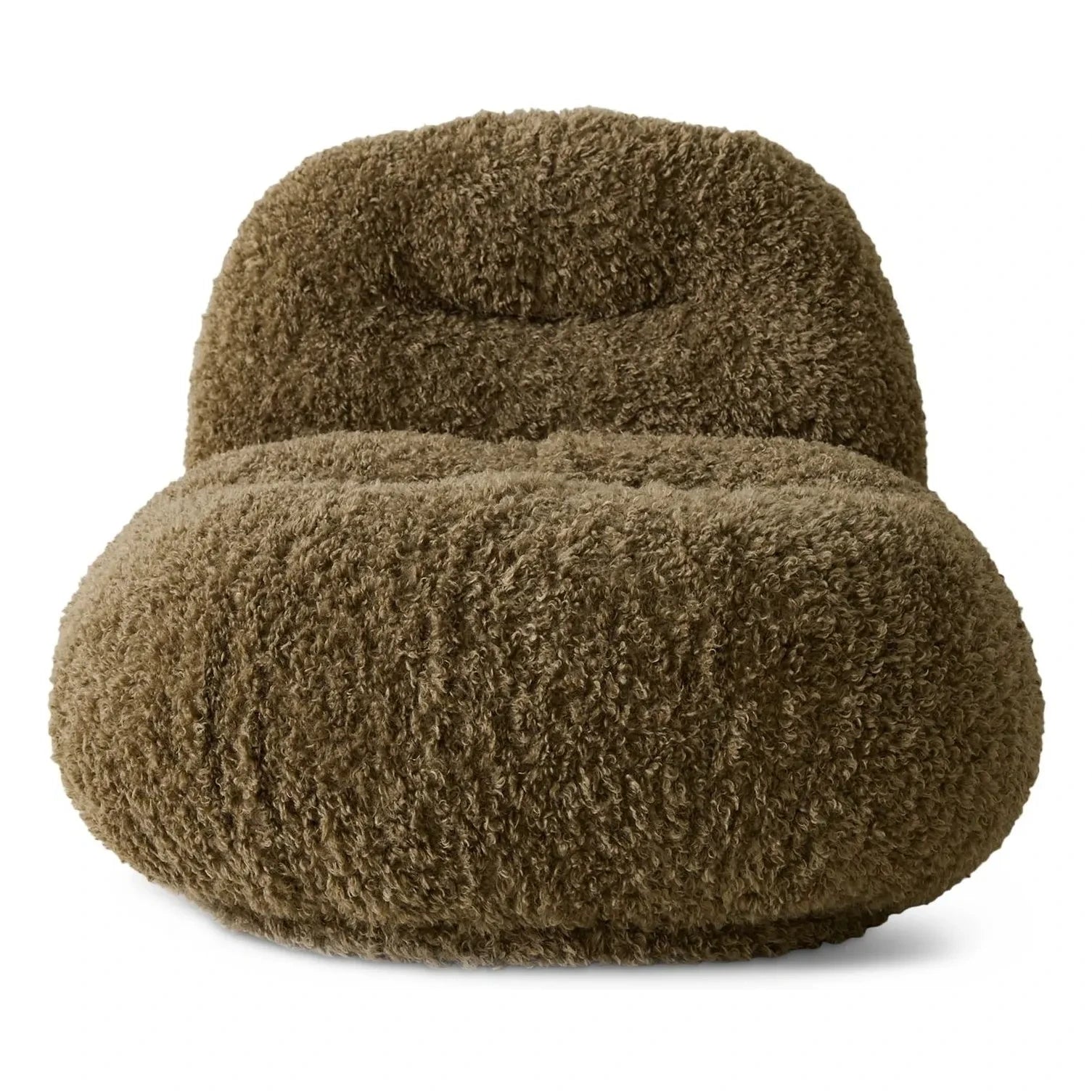 HKliving - Meloa Lounge Armchair | Charcoal Brown