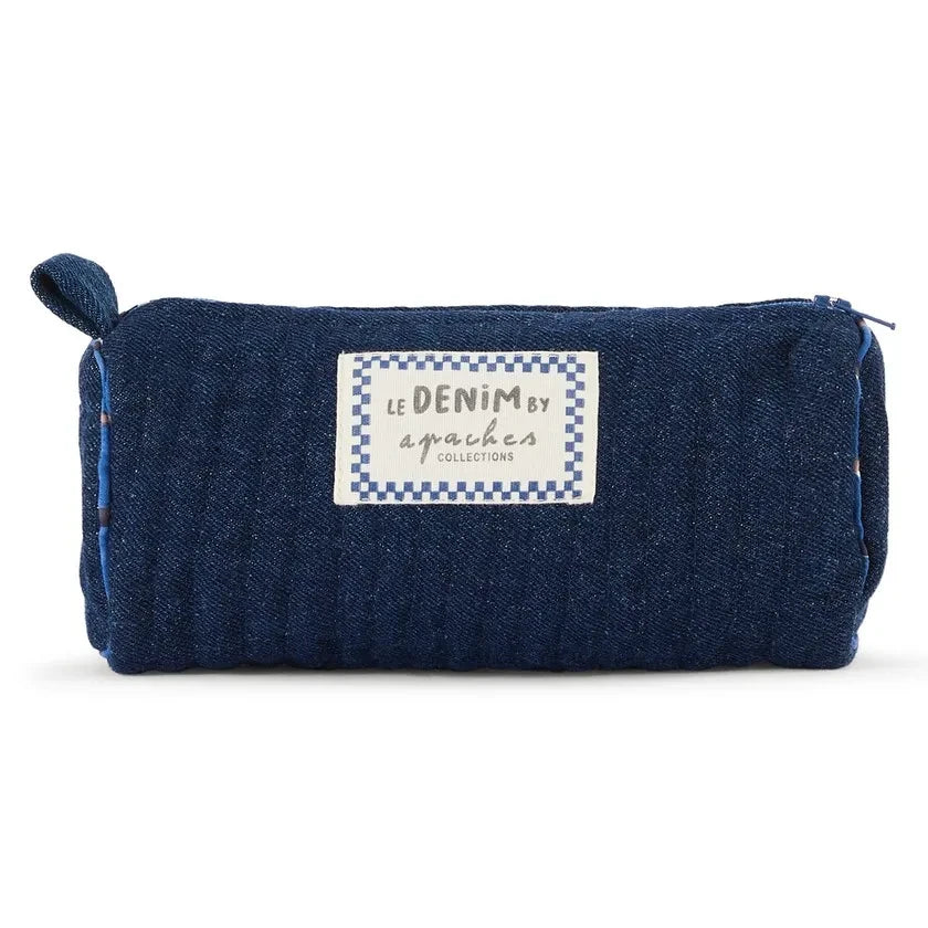 Apaches - Opal Denim Pencil Case | Blue