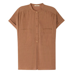 Sessùn - Camille Striped Blouse | Brown