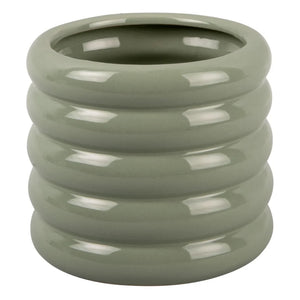 Present Time - Bobby Ceramic Flower Pot | Verdigris