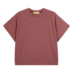 Momoni - Nashoba Striped T-Shirt | Red