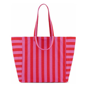 Rose in April - Elisa Striped Tote Bag | Pink
