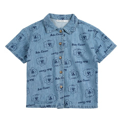 Bobo Choses - Denim Dog Shirt | Light Blue