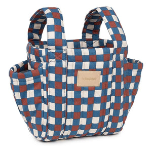 Nobodinoz - Hyde Park Mosaic Baby Stroller Organizer Bag | Blue