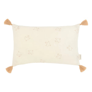 Nobodinoz - Wabi Sabi Hoshi Birds Tasselled Cushion | Cream