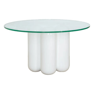 Cosin - Glass-Top Coffee Table | White