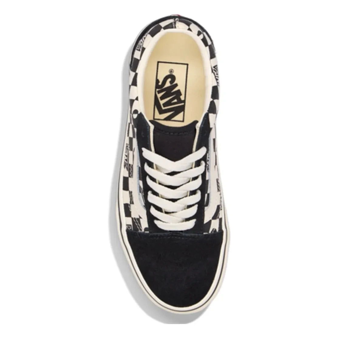 Vans - Lace-up Sneakers Old Skool Geo Check | Black