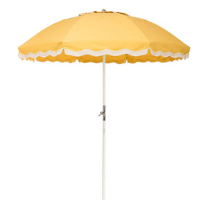 Business & Pleasure Co. - Beach Club Wavy Umbrella | Yellow