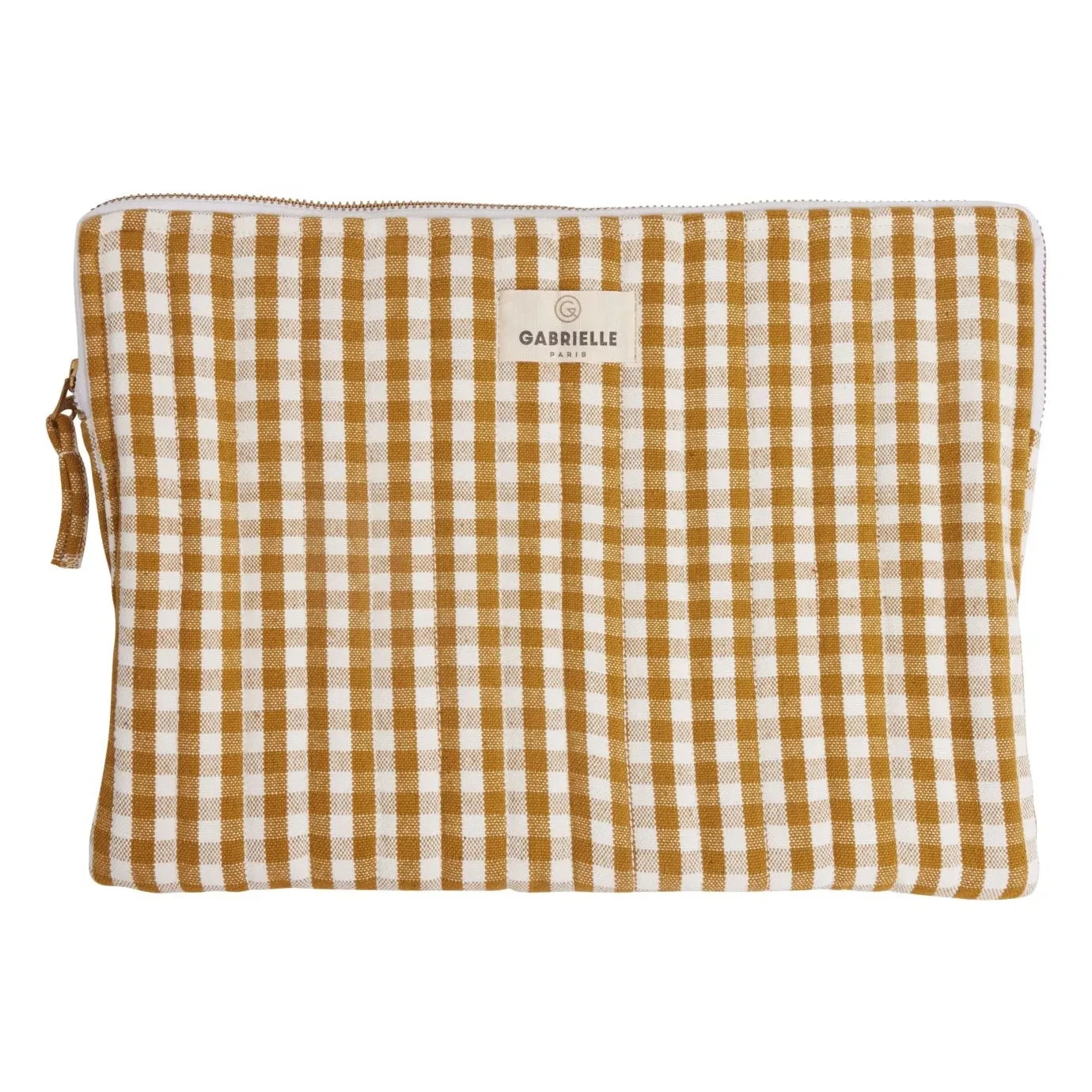 Gabrielle Paris - Vichy Laptop Bag | Yellow Curry