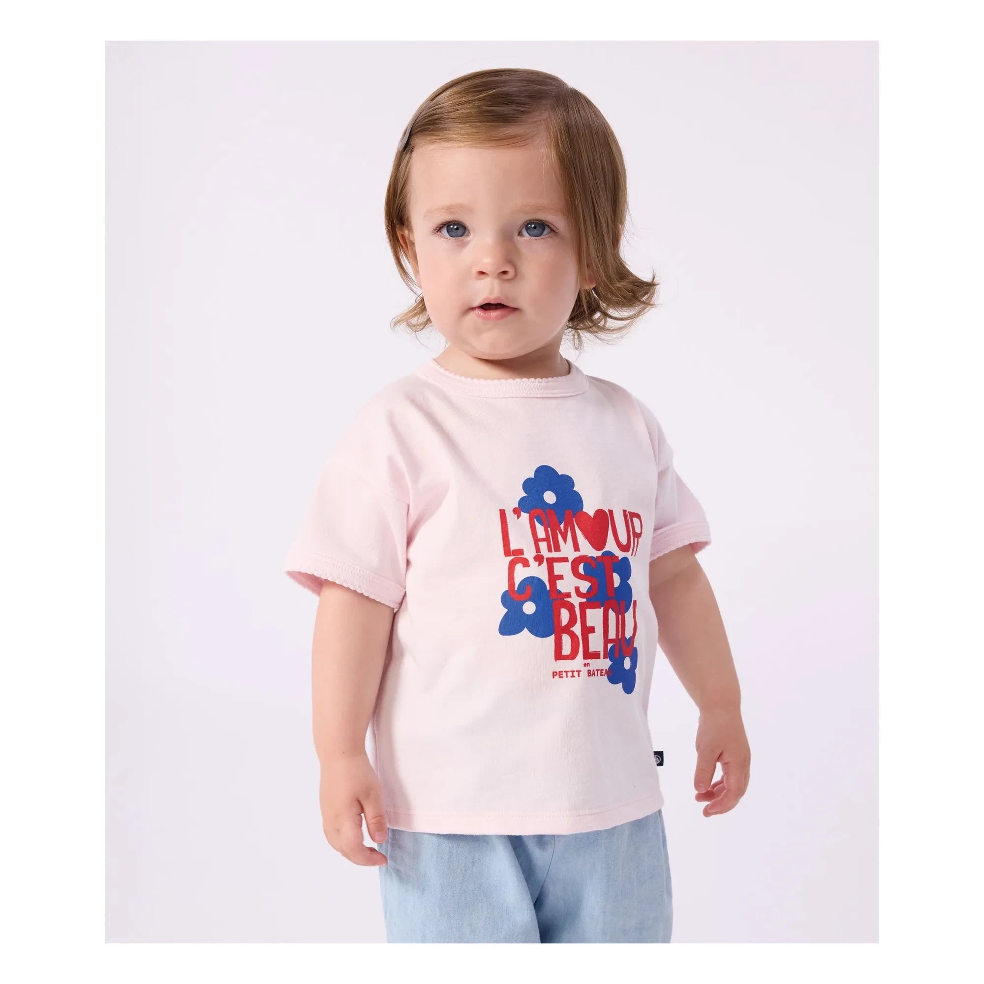 Petit Bateau - Strawberry Organic Cotton T-Shirt | White