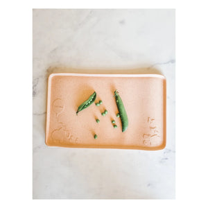 Hevea - Natural Rubber American Tray | Peach