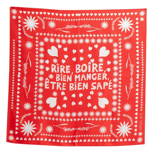 Elise Chalmin - Ben Bandana Silk Scarf | Red